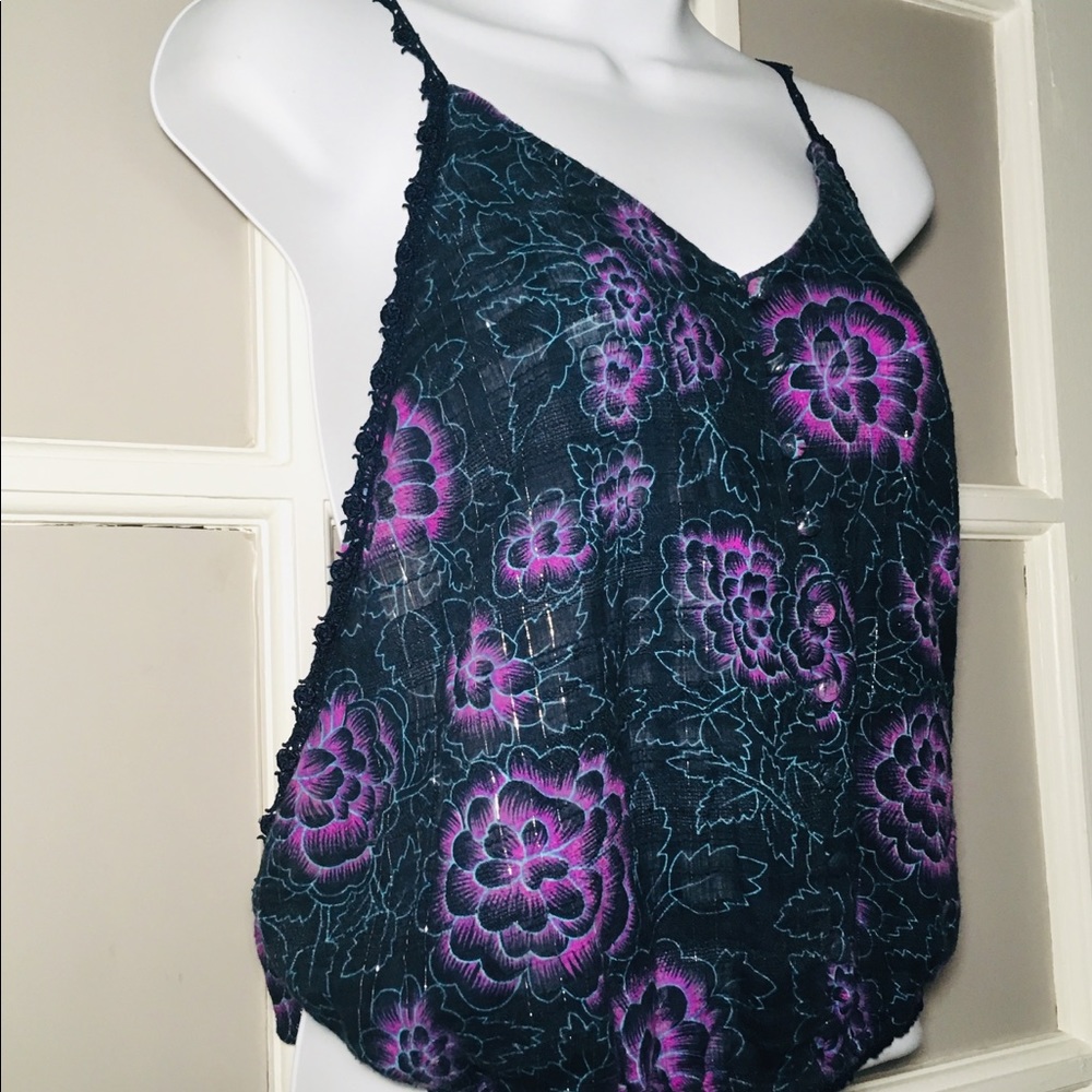 FREE PEOPLE FLORAL TANK TOP - Picture 5 of 8